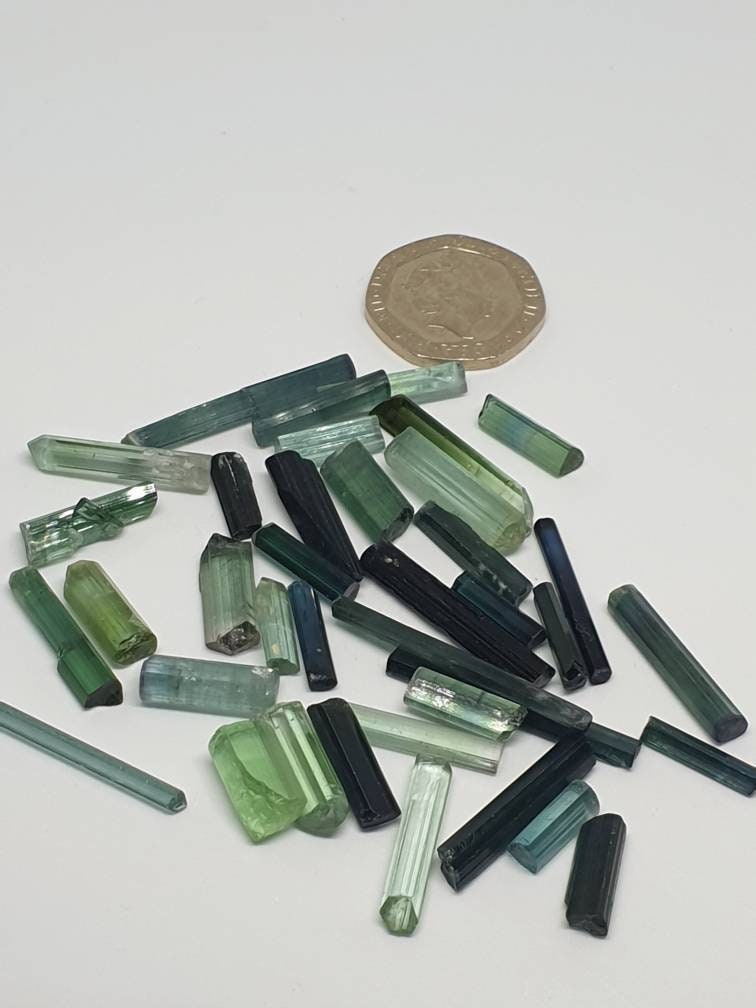 96 Carats Mix Tourmaline Crystals