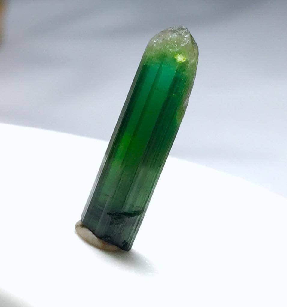 Natural Bi-Color Tourmaline Crystal Pendant - Afghanistan