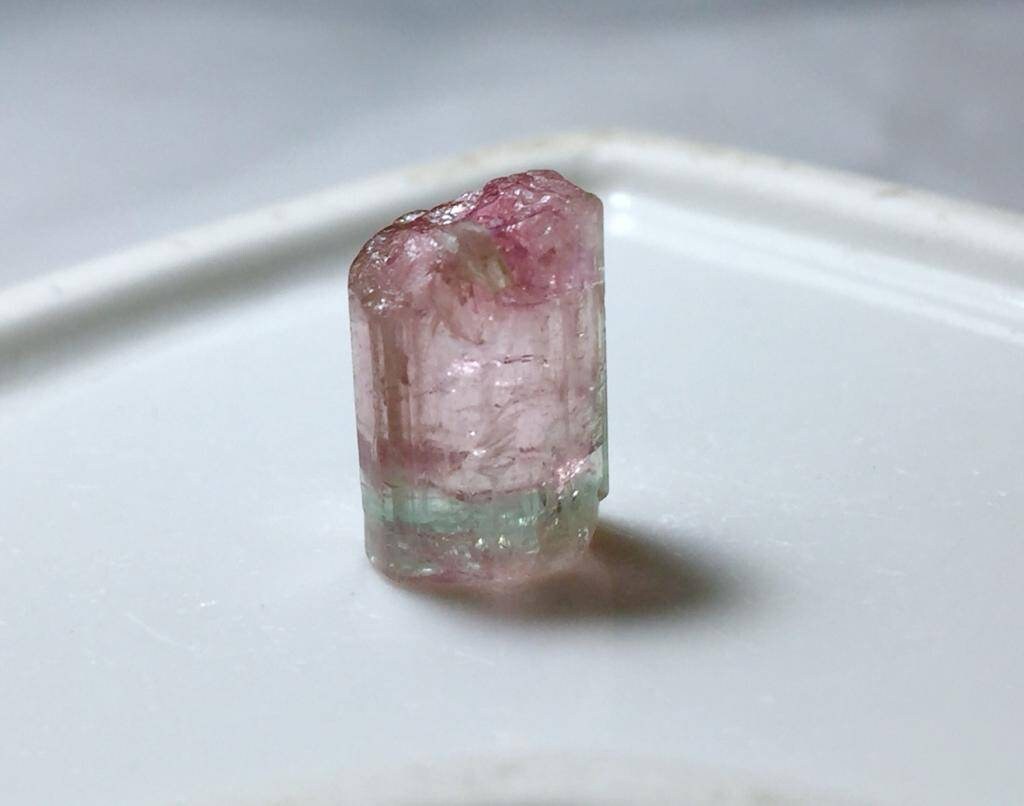 Blue Cap Tourmaline Crystal