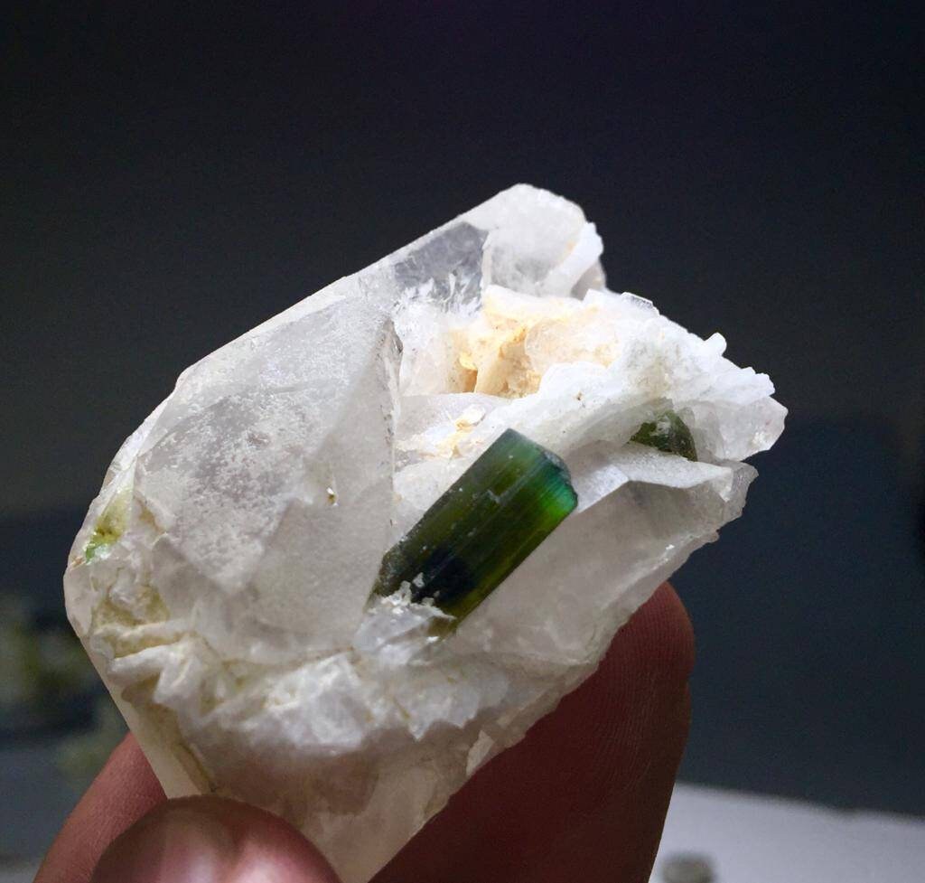 Natural Tourmaline Specimen: Satk Nala Gilgit, 40 Grams