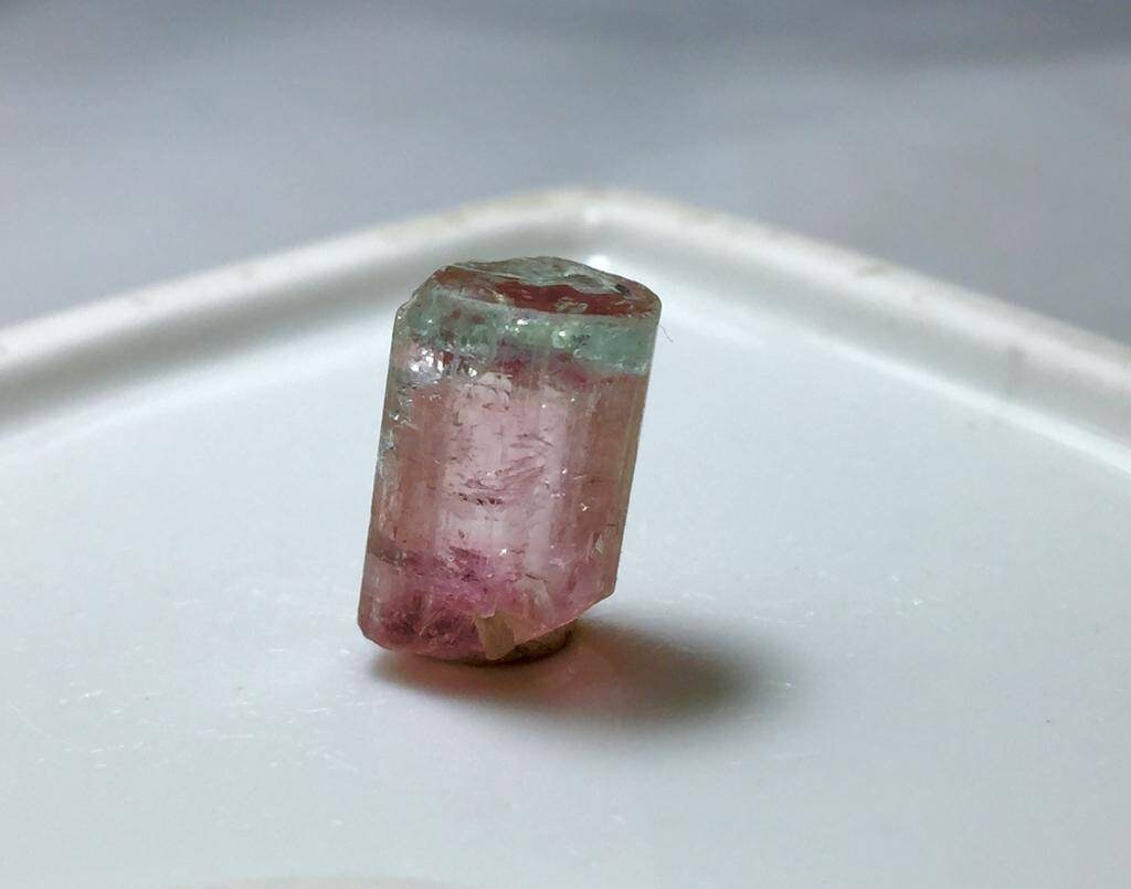 Blue Cap Tourmaline Crystal