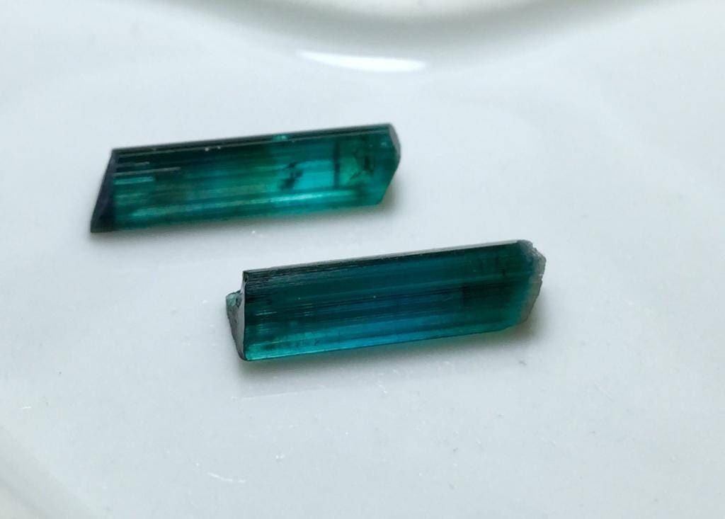 6.4 Carat Blue Tourmaline Crystals