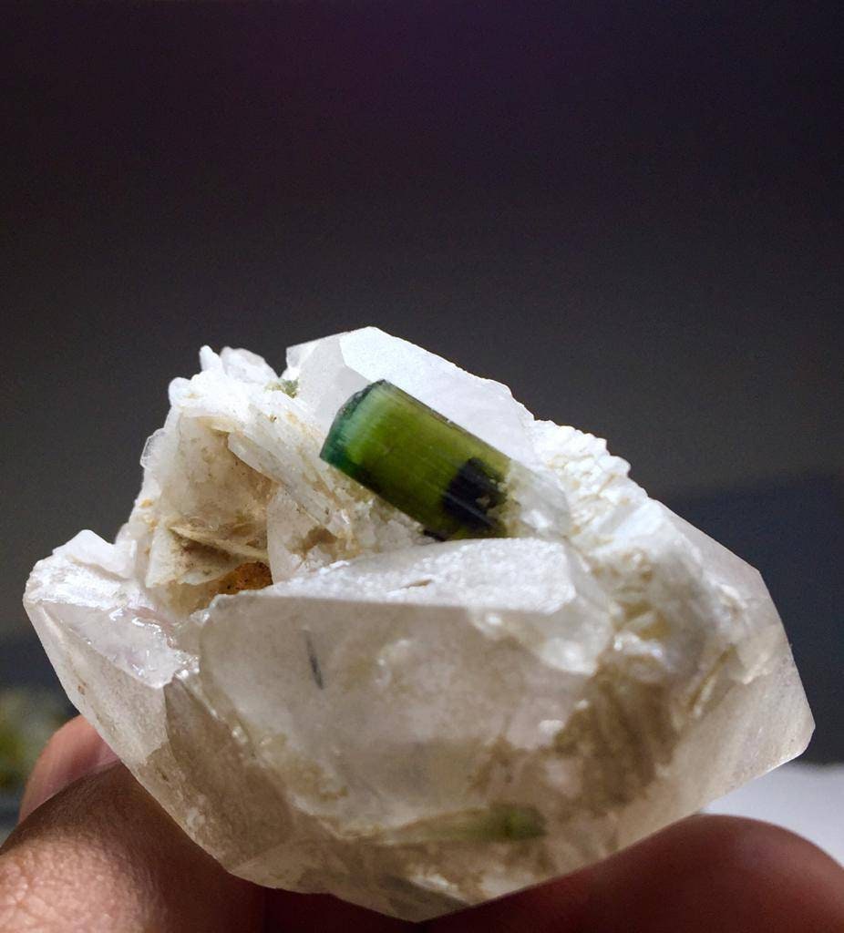 Natural Tourmaline Specimen: Satk Nala Gilgit, 40 Grams