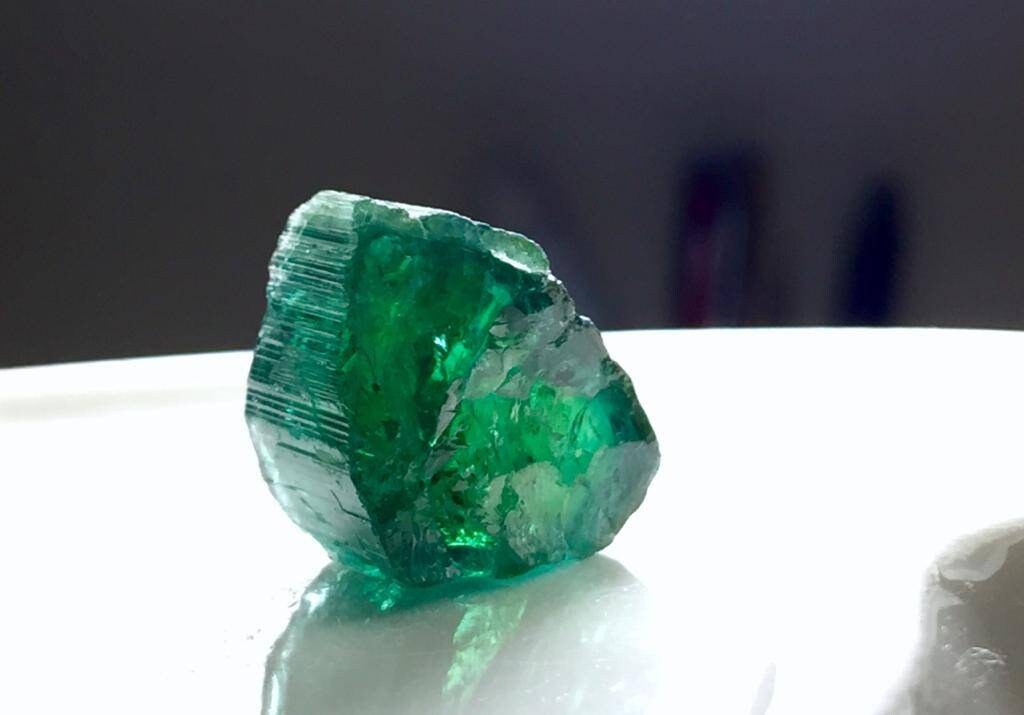 Indigolite Tourmailine slice