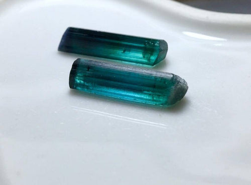 6.4 Carat Blue Tourmaline Crystals