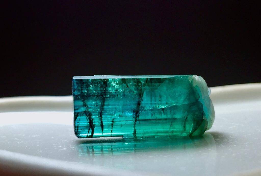 15.5 Carat Bluish Tourmaline Crystal