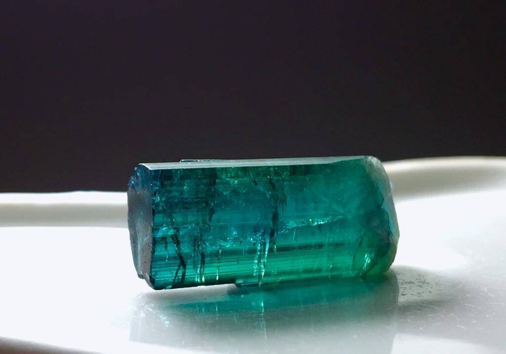 15.5 Carat Bluish Tourmaline Crystal