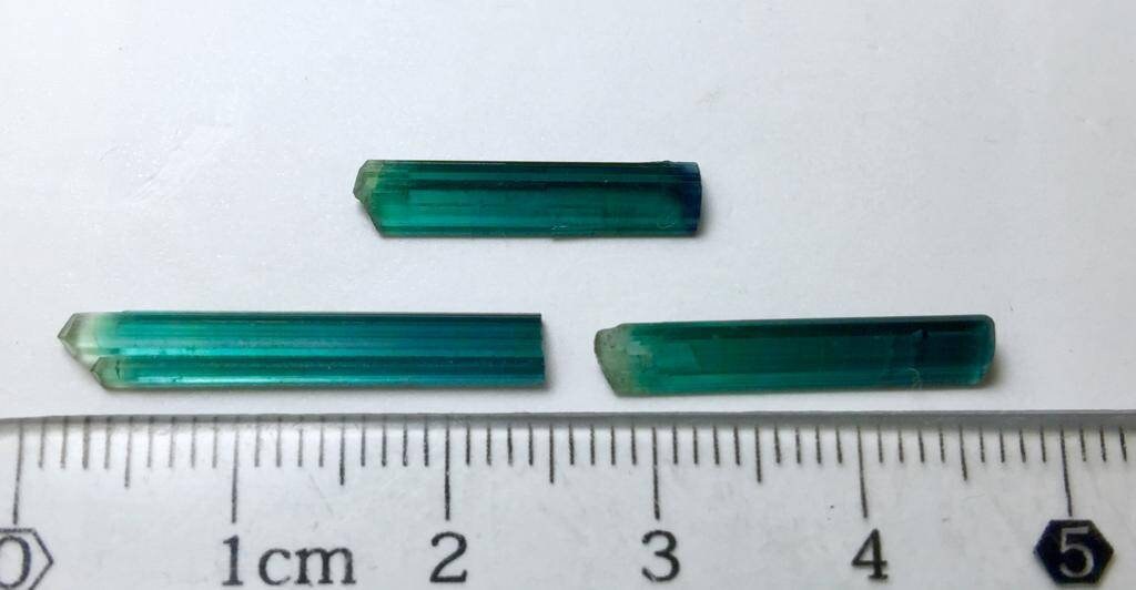 5.8 Carat Bluish Tourmaline Crystals