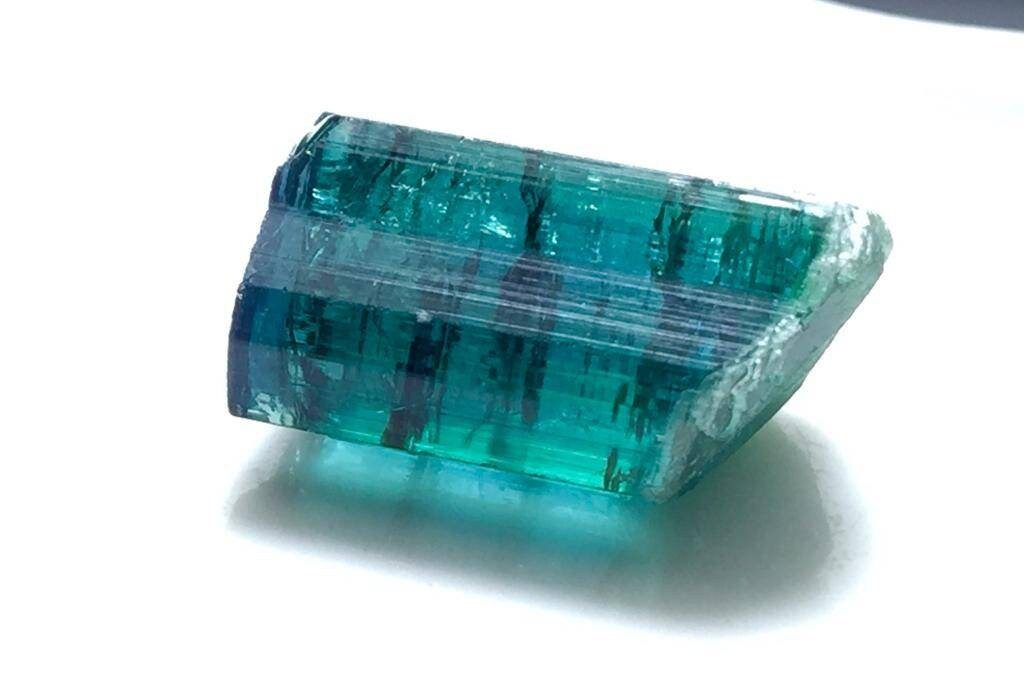 13.7 Carat Blue Tourmaline Crystal