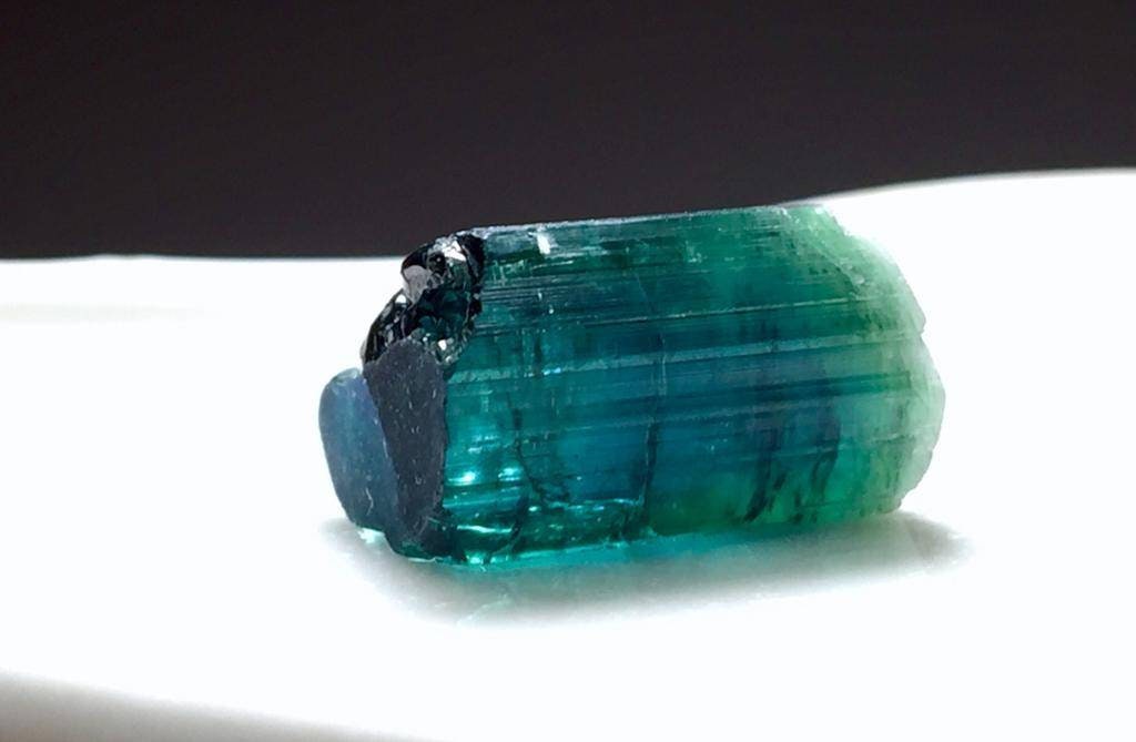 13.7 Carat Blue Tourmaline Crystal