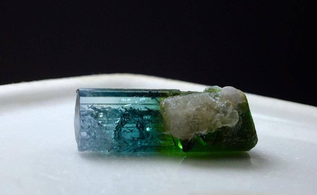 Bi-Color Tourmaline Specimen: Afghanistan Paprok Mine