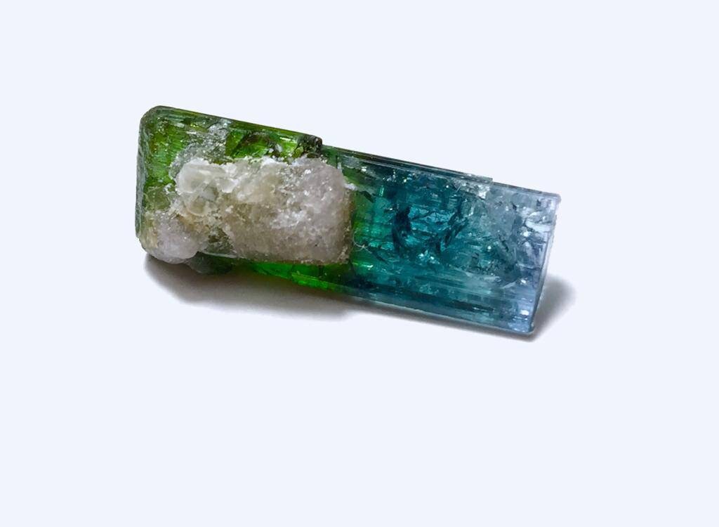 Bi-Color Tourmaline Specimen: Afghanistan Paprok Mine