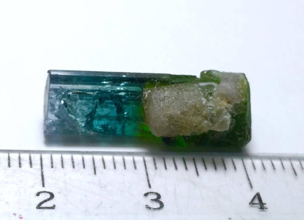 Bi-Color Tourmaline Specimen: Afghanistan Paprok Mine