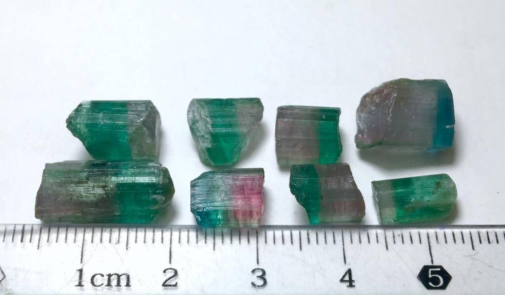 Bi Colour Tourmaline Crystals