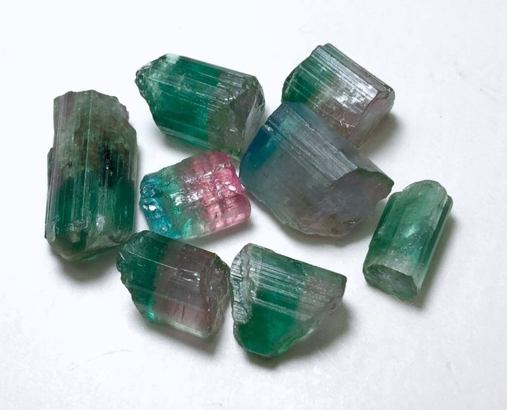 Bi Colour Tourmaline Crystals