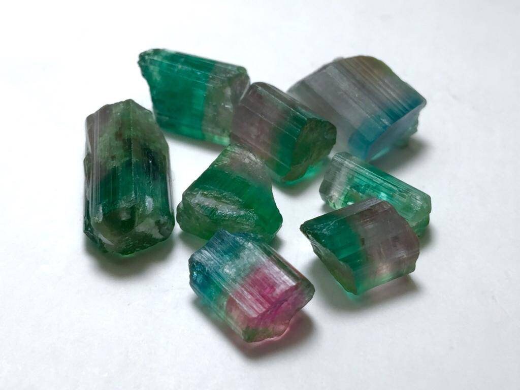 Bi Colour Tourmaline Crystals