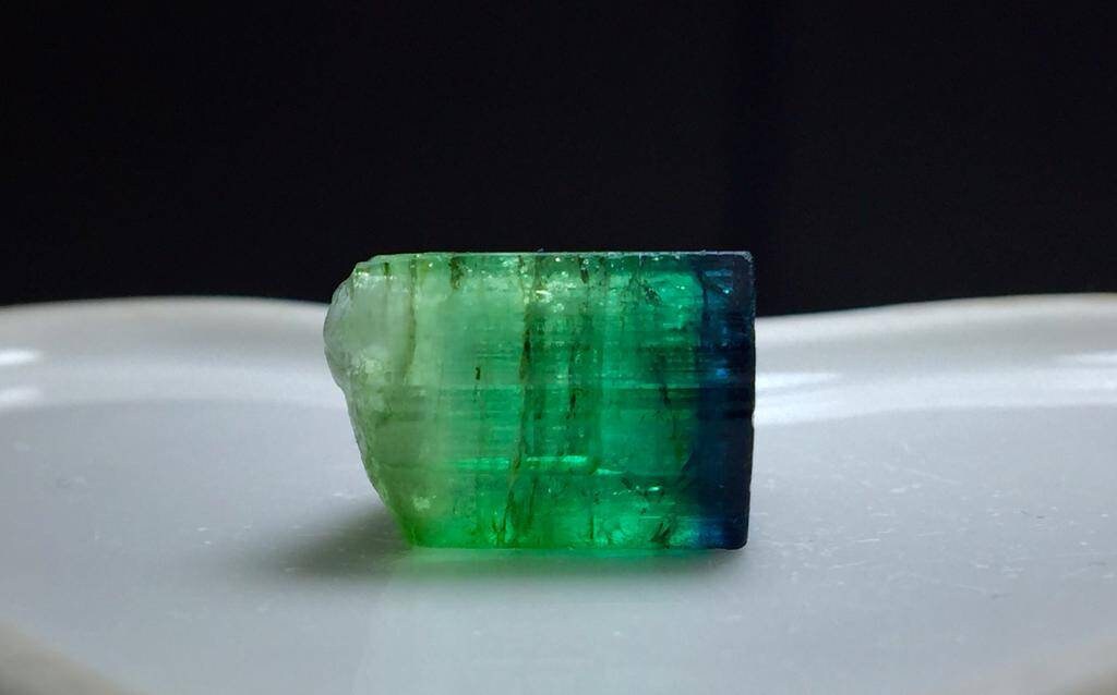 Bi Colour Tourmaline Crystal
