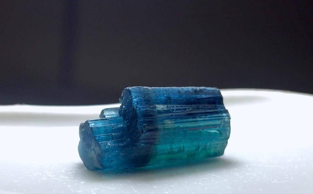 Natural Indicolite Tourmaline Crystal Spray - Afghanistan Peche Mine