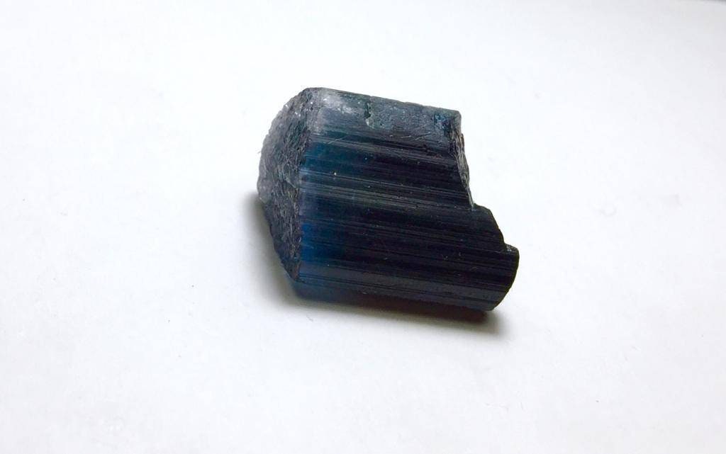 Indicolite Tourmaline Crystal: 48.3 Carat Bi-Color Gemstone