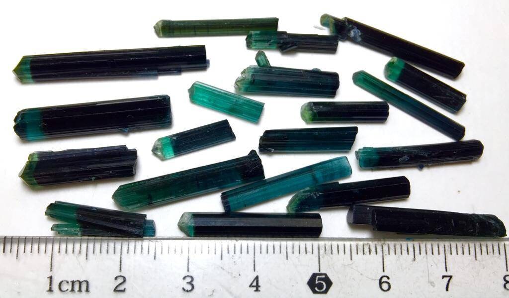 Bi Colour Tourmaline Crystals