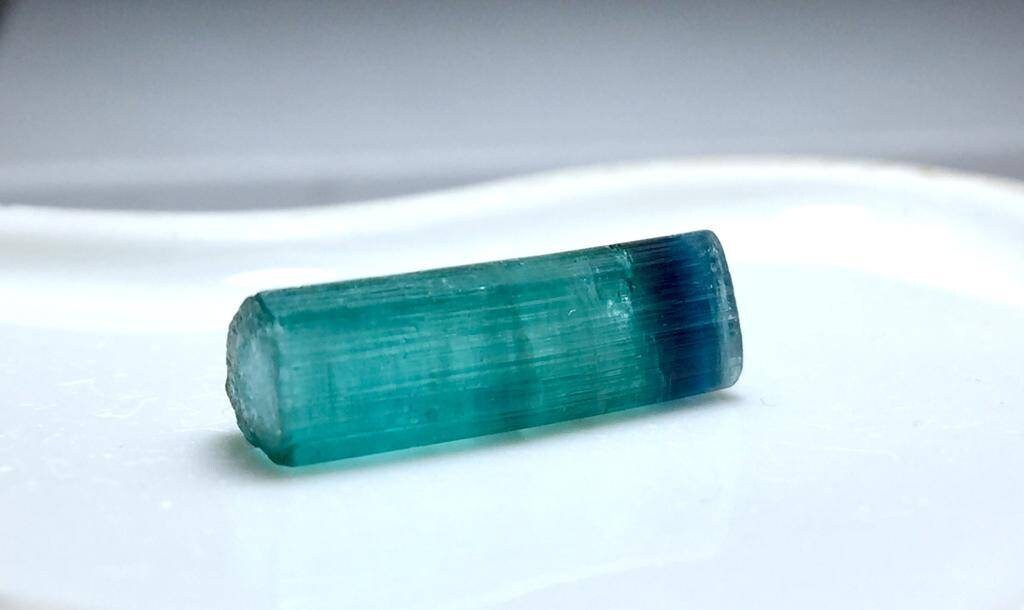 Blue Cap Tourmaline Crystal