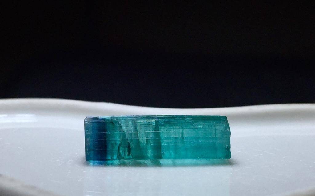Blue Cap Tourmaline Crystal