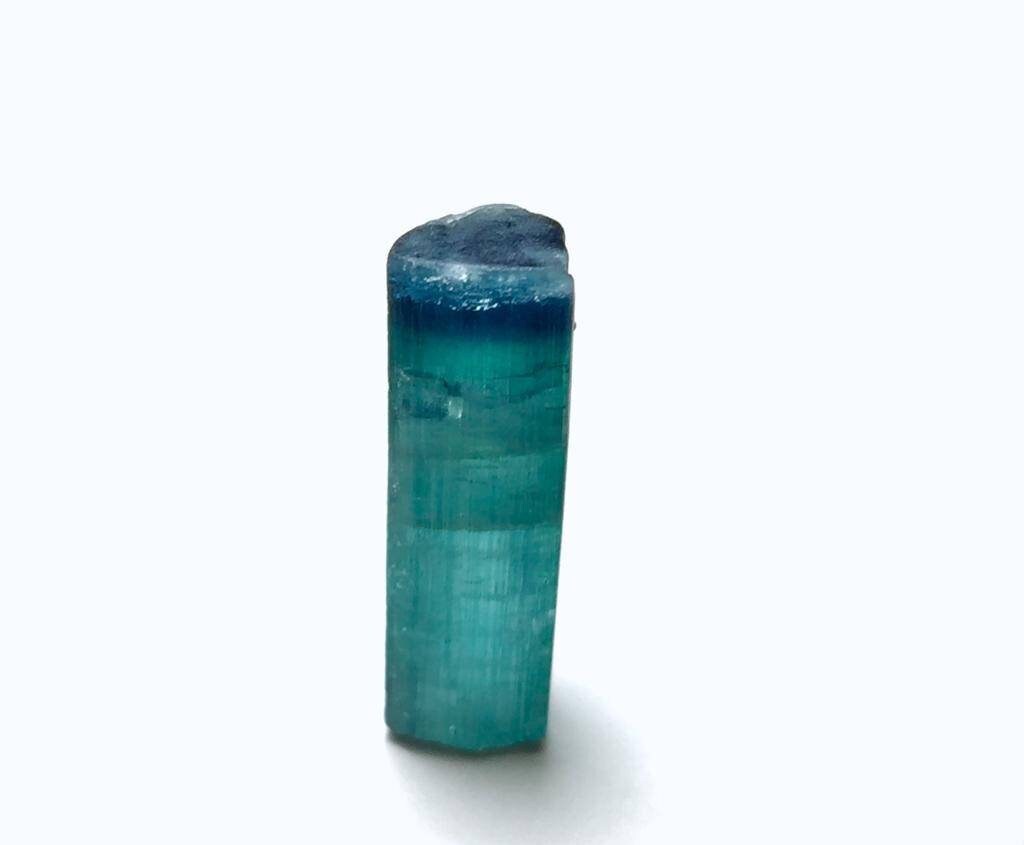 Blue Cap Tourmaline Crystal