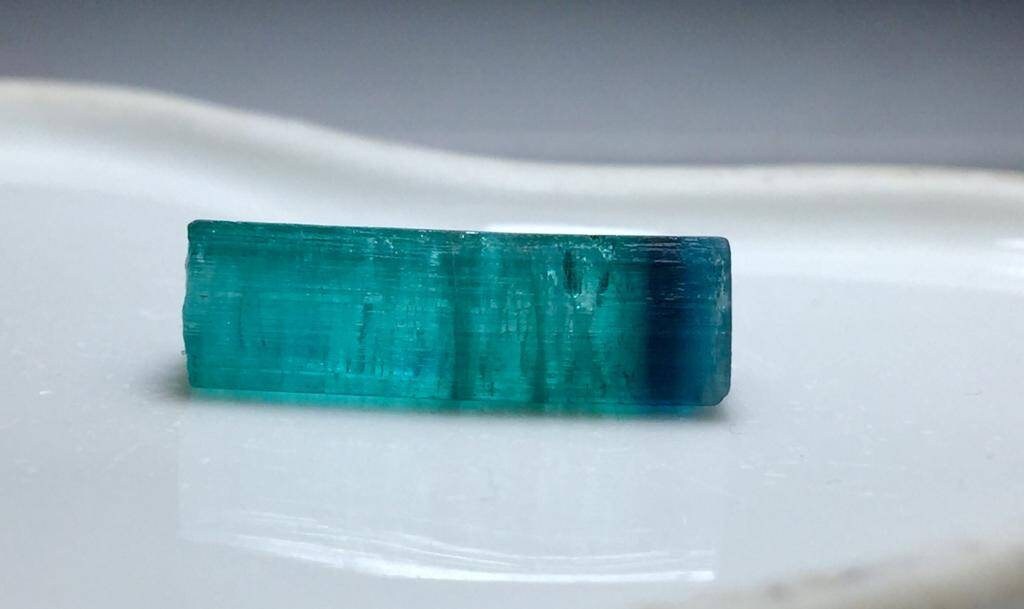 Blue Cap Tourmaline Crystal