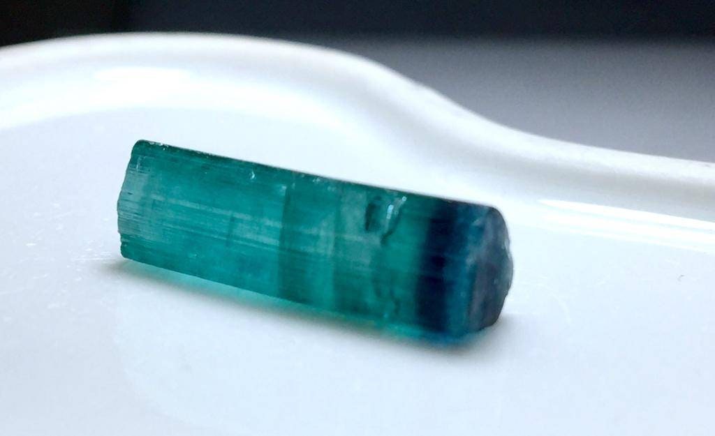Blue Cap Tourmaline Crystal