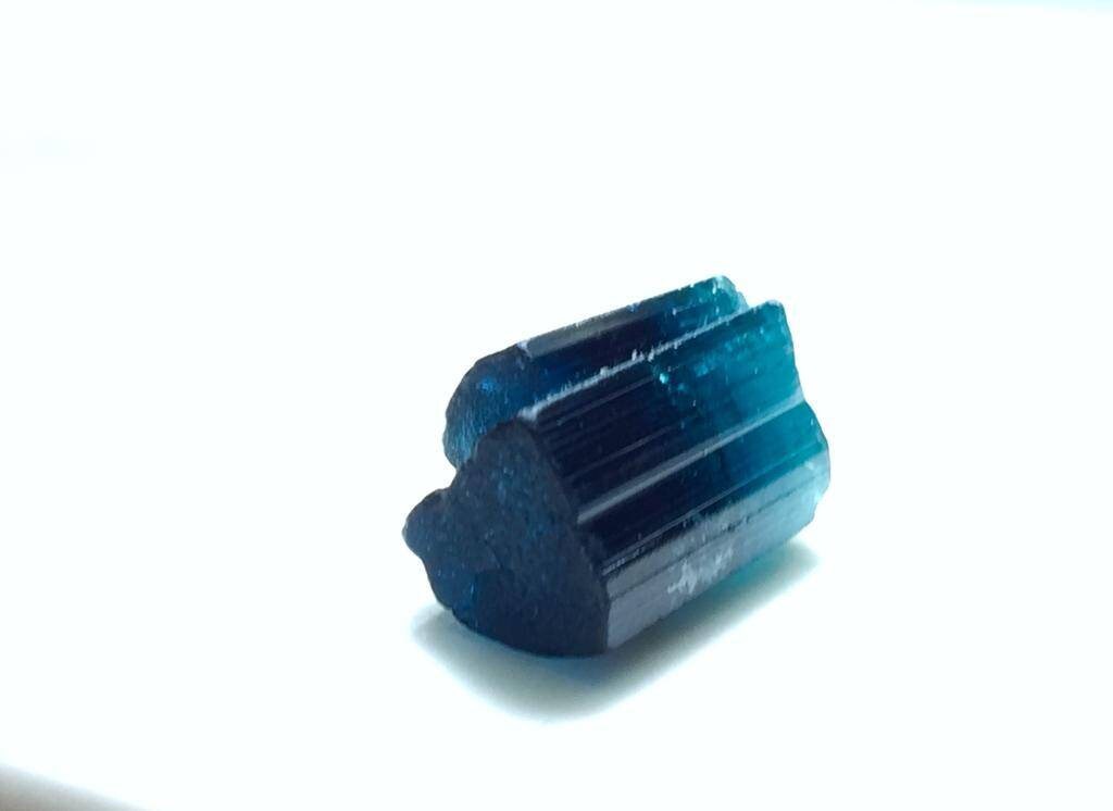 Blue Cap Tourmaline Crystal