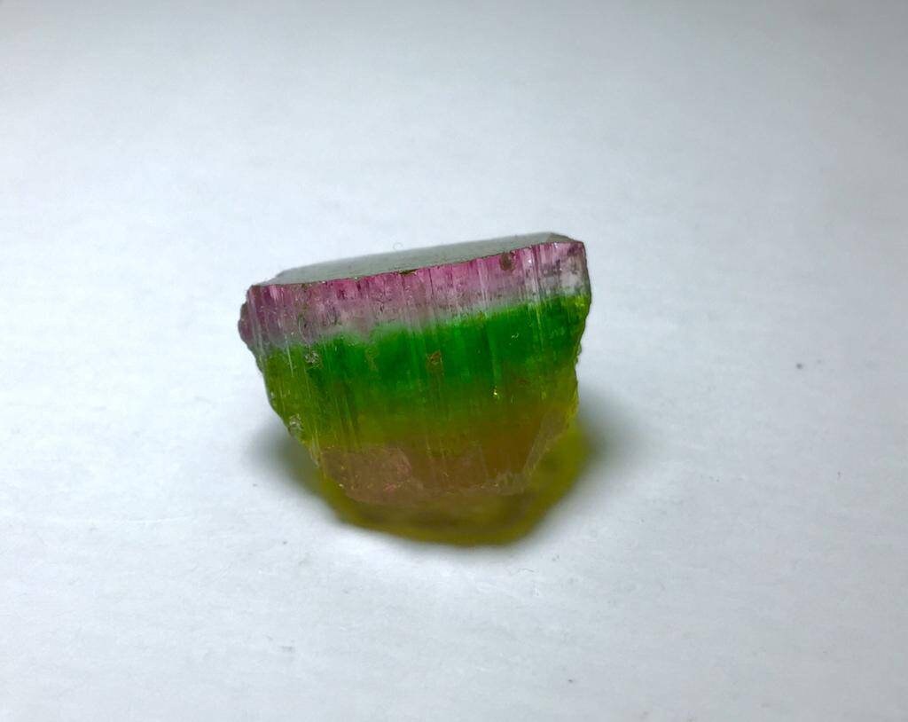 Purple Cap Tourmaline Crystal
