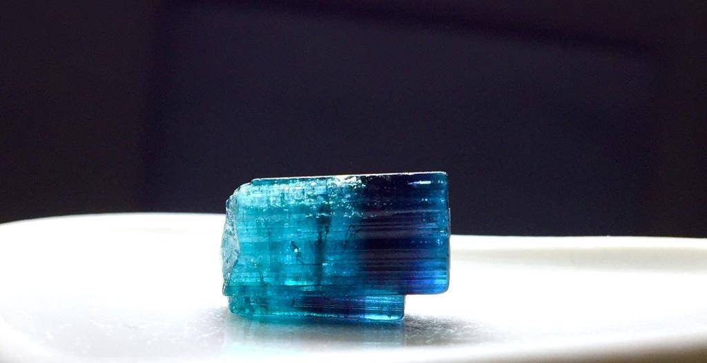 Blue Cap Tourmaline Crystal