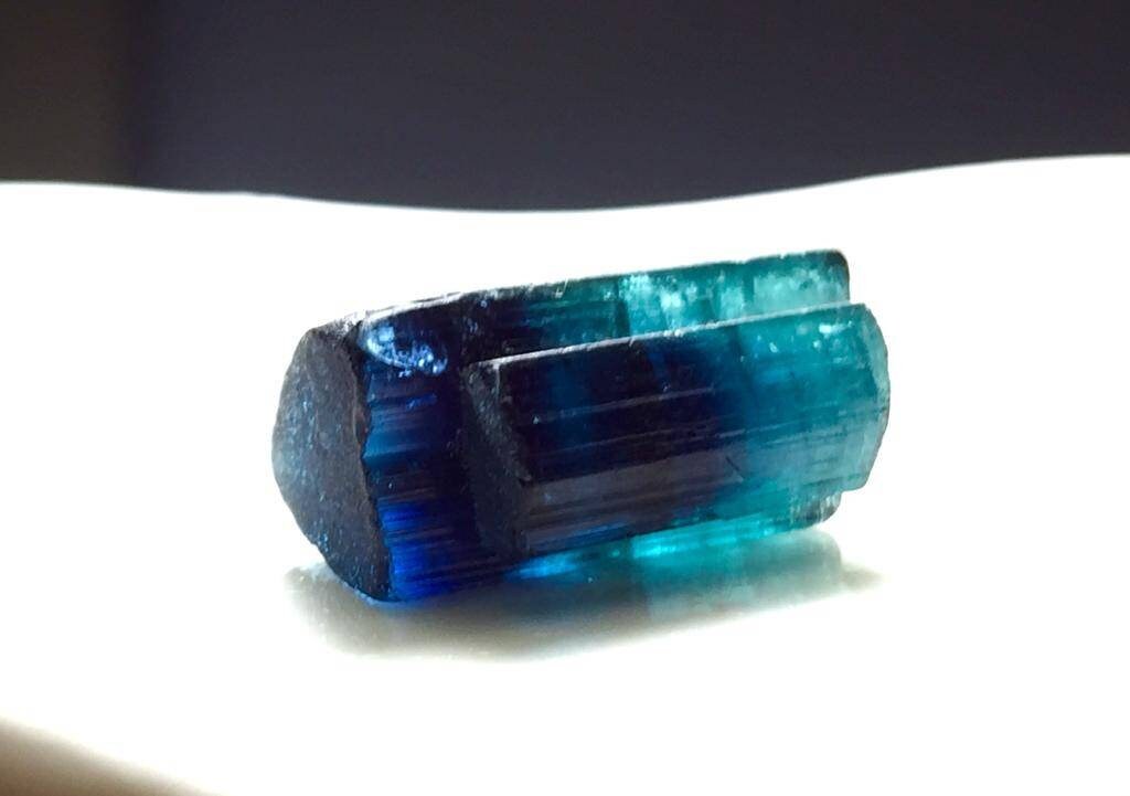 Blue Cap Tourmaline Crystal