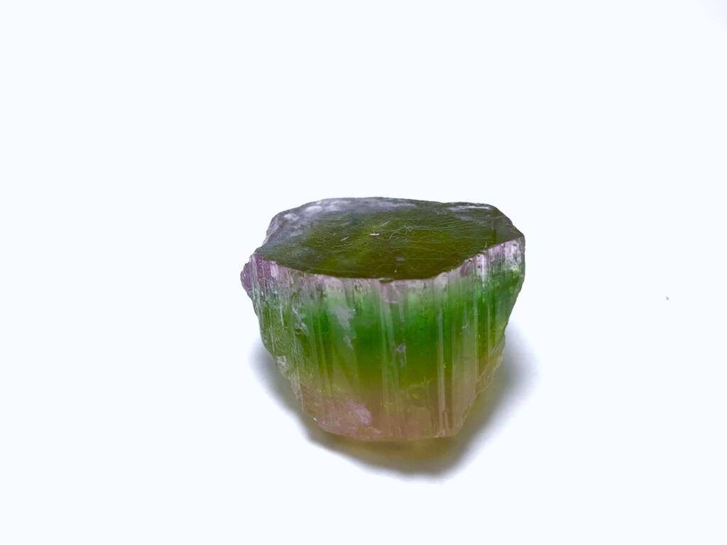 Purple Cap Tourmaline Crystal