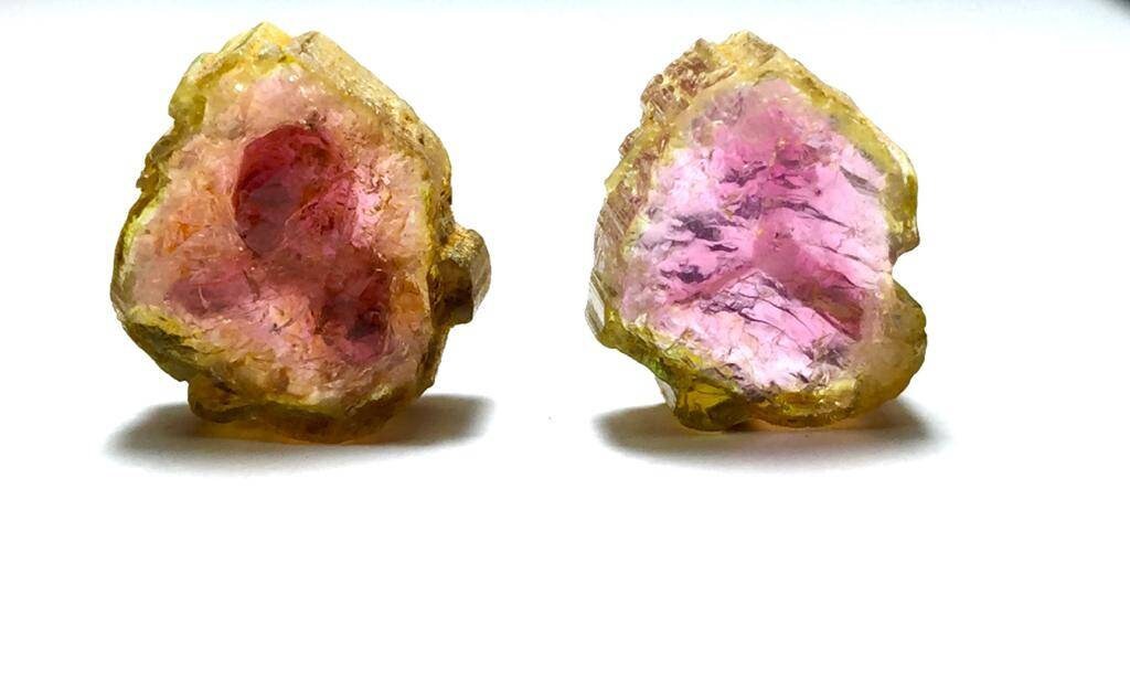 Watermelon Tourmaline Slices