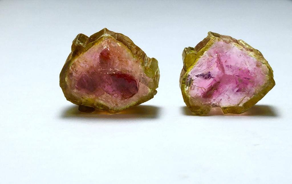 Watermelon Tourmaline Slices