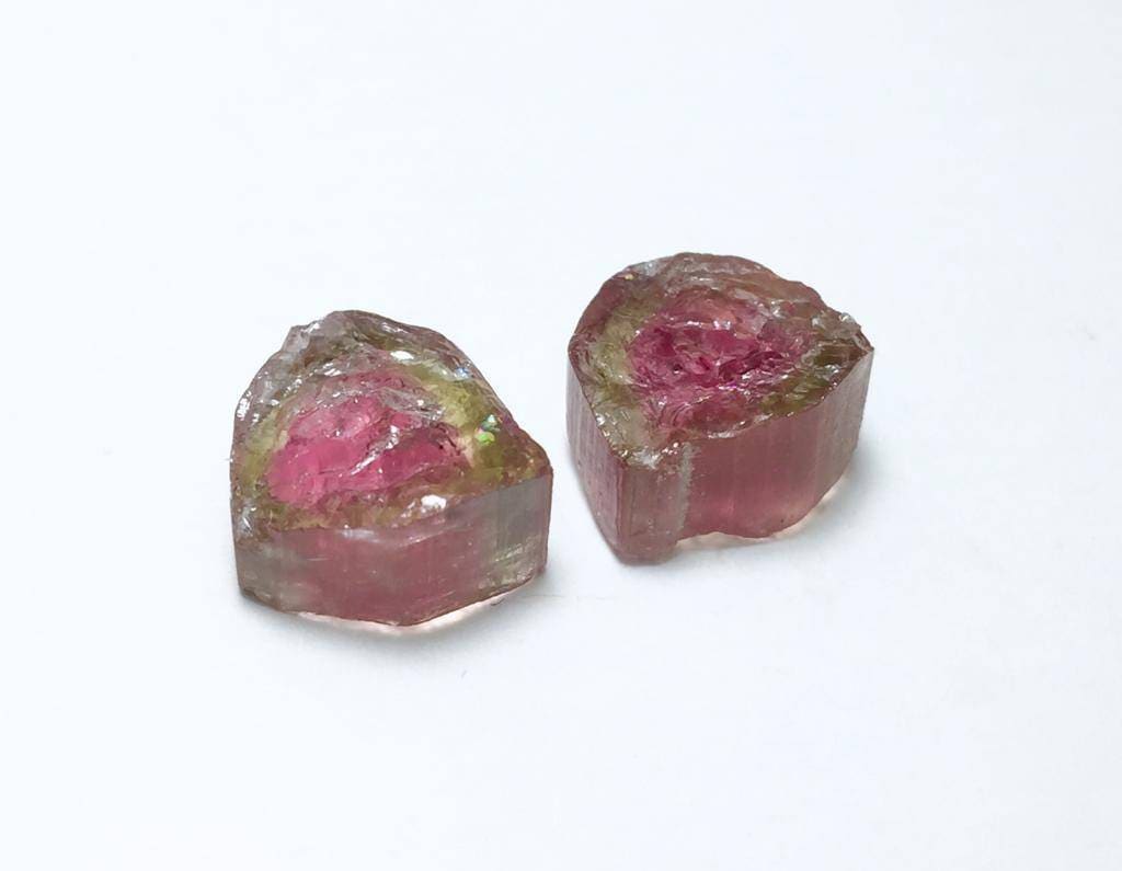 Watermelon Tourmaline Slices