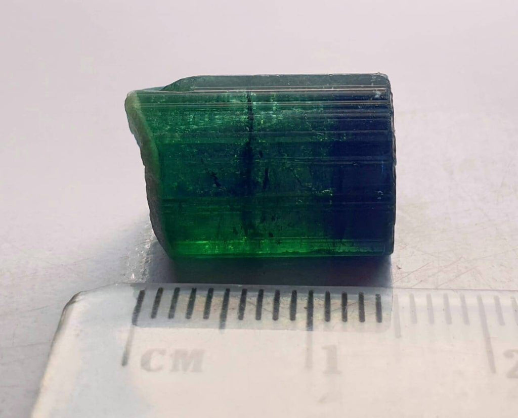 Blue Cap Tourmaline Crystal