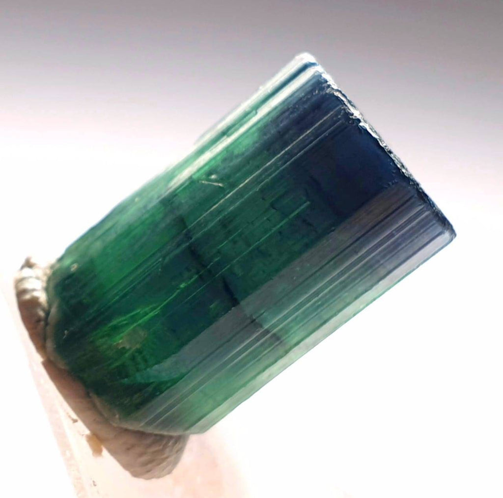 Blue Cap Tourmaline Crystal