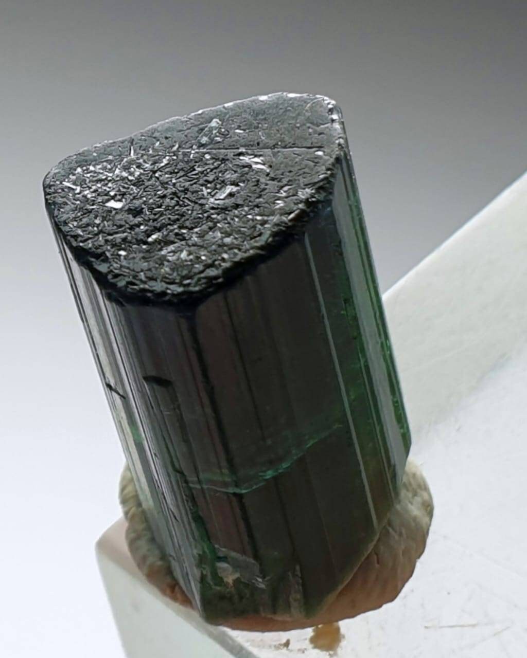 Blue Cap Tourmaline Crystal