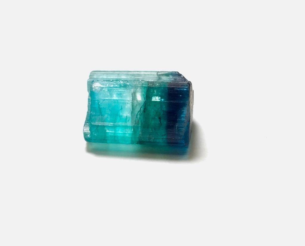 Blue Cap Bi Colour Tourmaline Crystal