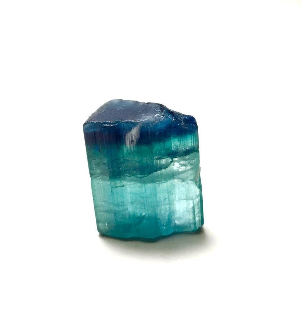 Blue Cap Bi Colour Tourmaline Crystal