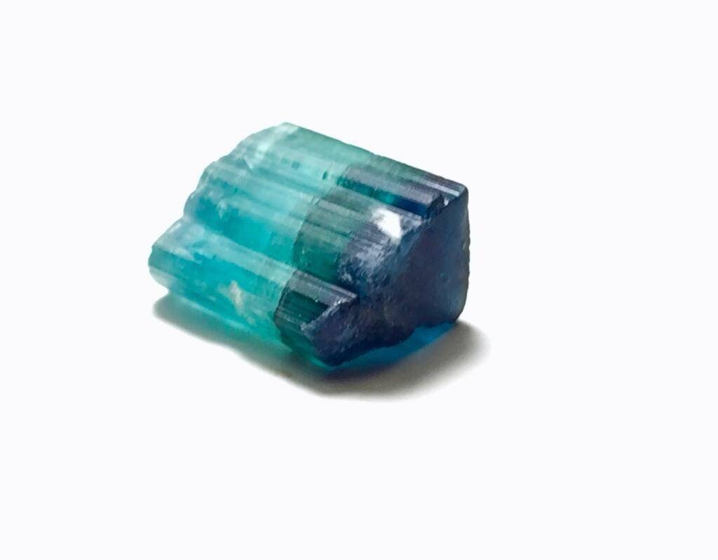 Blue Cap Bi Colour Tourmaline Crystal