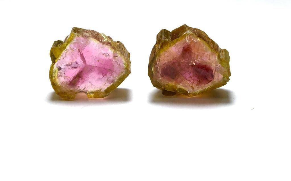 Watermelon Tourmaline Slices