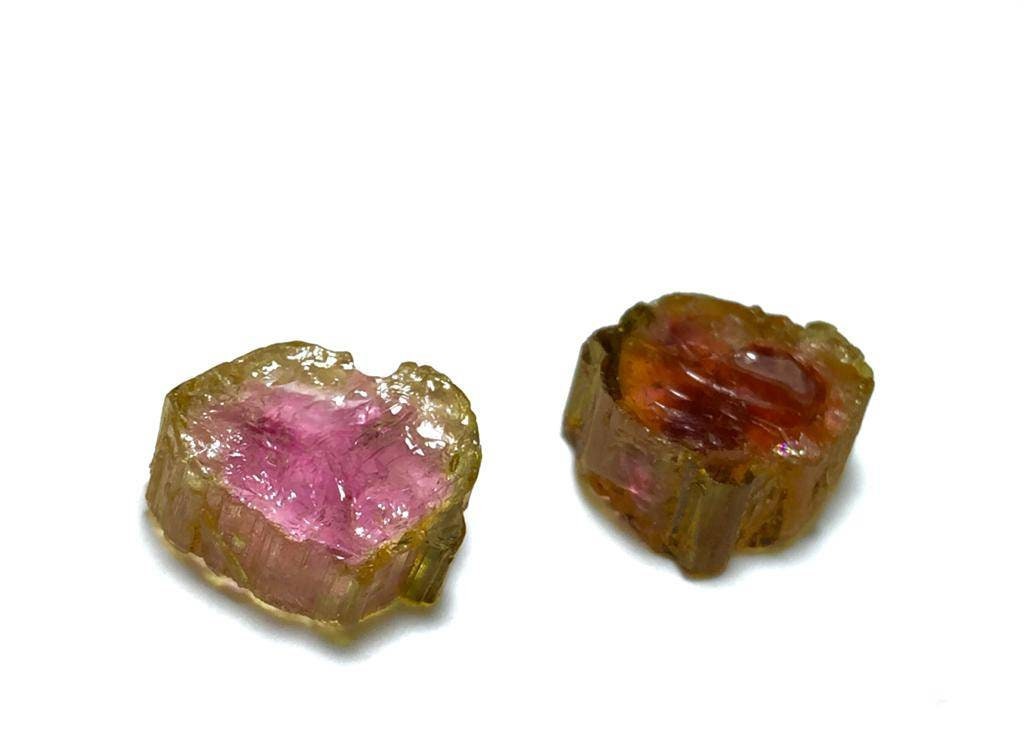 Watermelon Tourmaline Slices