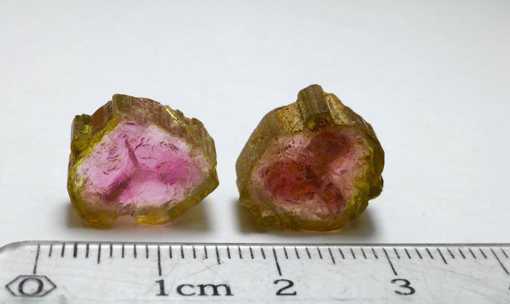 Watermelon Tourmaline Slices