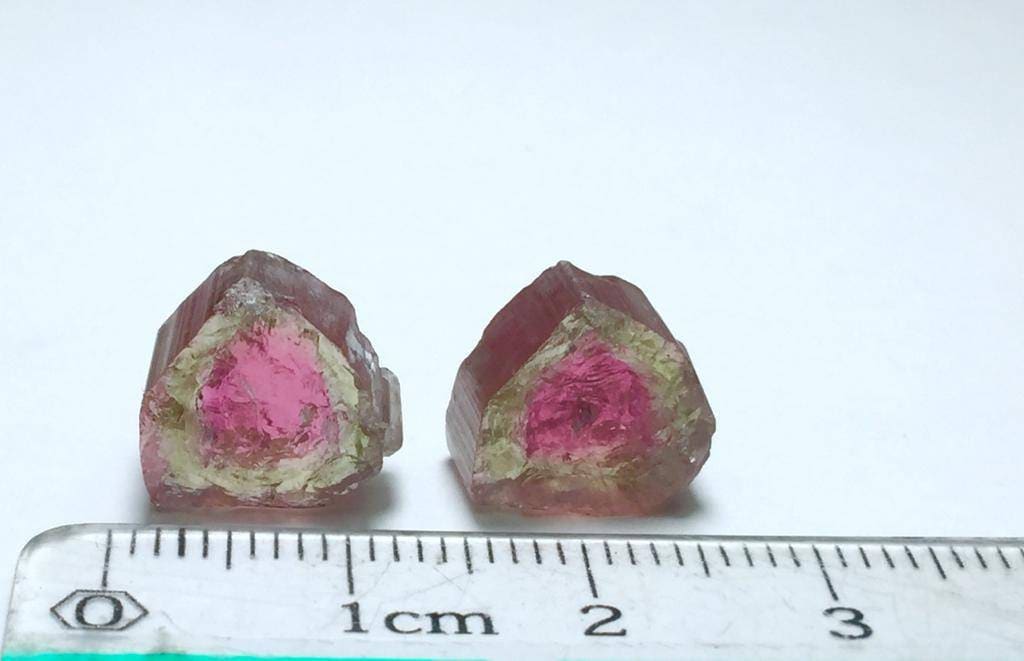 Watermelon Tourmaline Slices