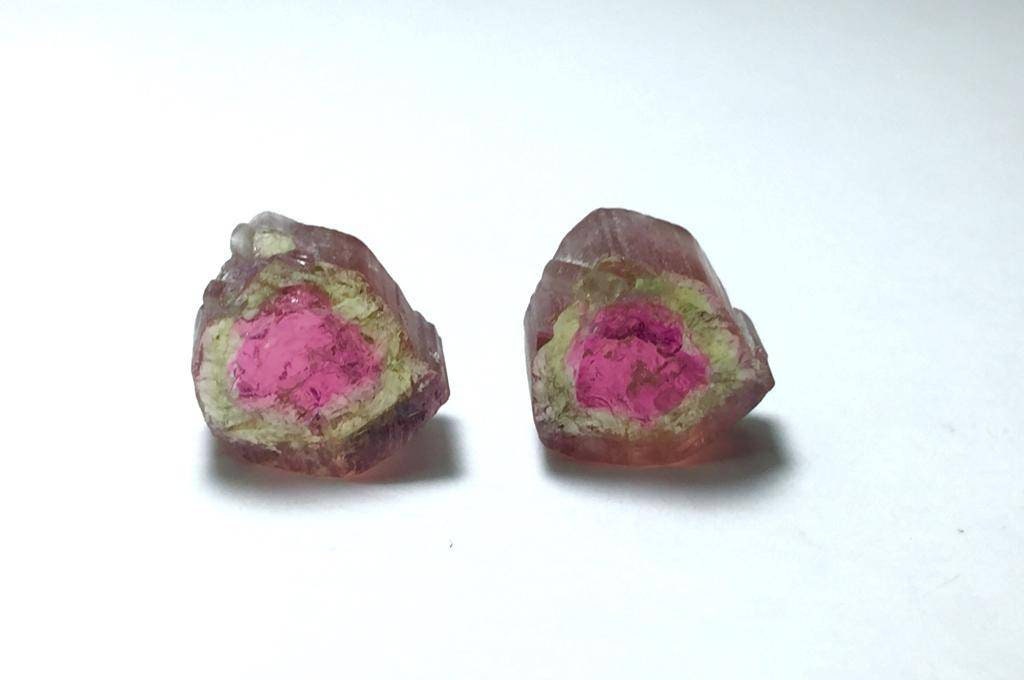Watermelon Tourmaline Slices
