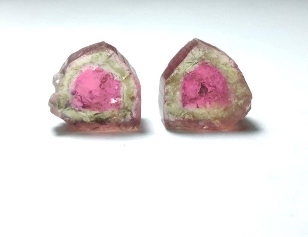 Watermelon Tourmaline Slices