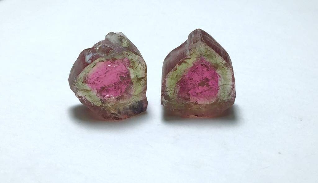 Watermelon Tourmaline Slices